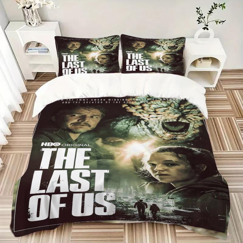 3Pcs Survival Postapocalyptic World Bedding Set Quilt Cover Pillowcase Home Christmas Xmas Halloween Gift 1 Duvet Cover 2 Pillowcase M92478
