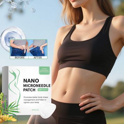 Nano Micro Needle Plaster, Micro Needle Plaster для похудения, укрепляющий пластырь для улучшения состояния кожи (4шт/1коробка)