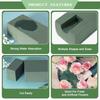 12 Pcs High Density Green Floral Foam Blocks, 11*7.5*4cm/4.33*2.95*1.57inch, Rectangular Bases for Wedding and Party Flowers