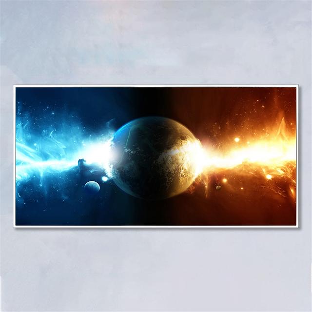 Solar System Cosmic Space Canvas Painting Wall Art Planetary Explosion Galaxy Nebula Posters and Prints Living Room Home Decor