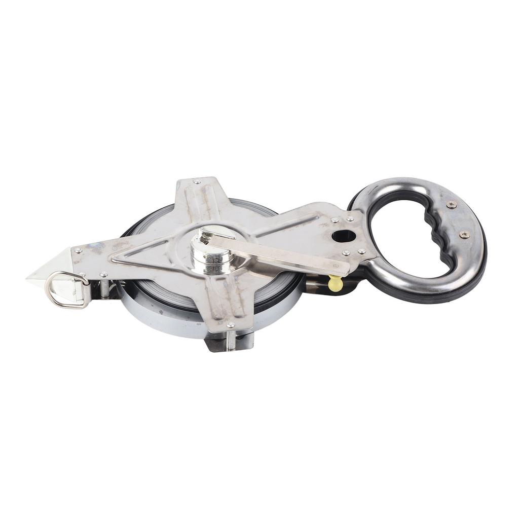 Стальная рулетка 50м 164фт Эргономичная ручка Портативная из нержавеющей стали Измерительная лента для стройплощадки