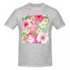 100 Cotton Tropical Hibiscus And Plumeria Flowers Tshirt Unisexs Funny Oversized T Shirt Unisex Oneck Summer Shirts Tops S6xl