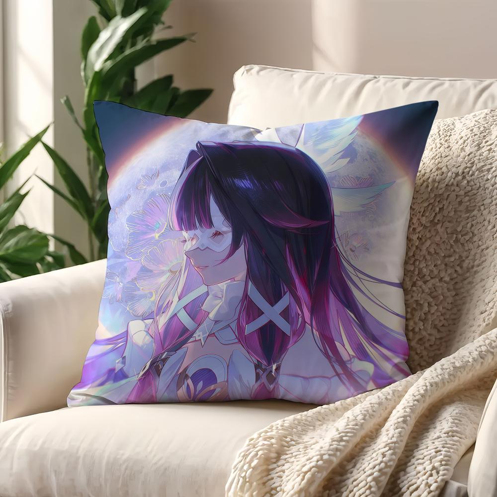 GGenshin Columbina Impact cushion cover For Pillow Printing Sofa Decoration Home Car Room Coffee Shop Office Nordic Simplicity