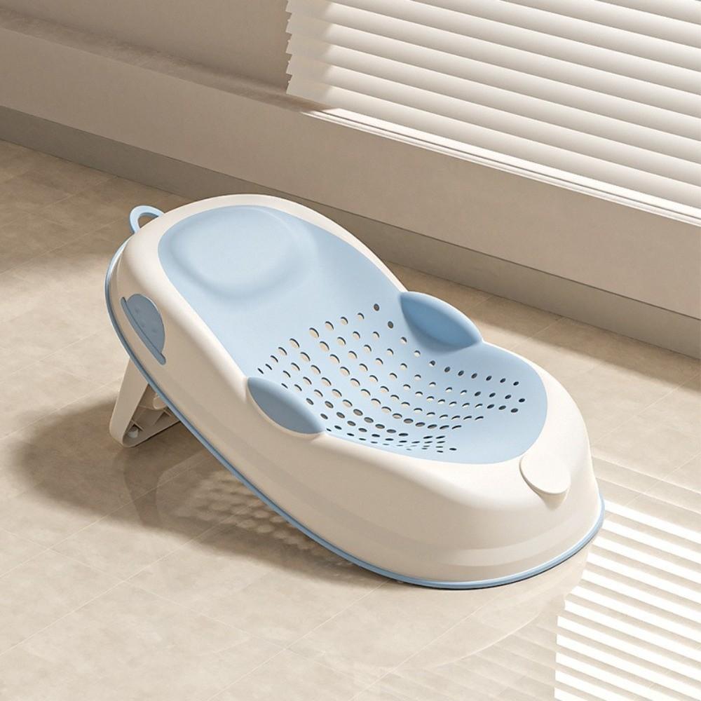 Mesh Material Baby Bath Net Temperature Sensing Bath Rack Baby Safety Bath Seat Mat Infant Care