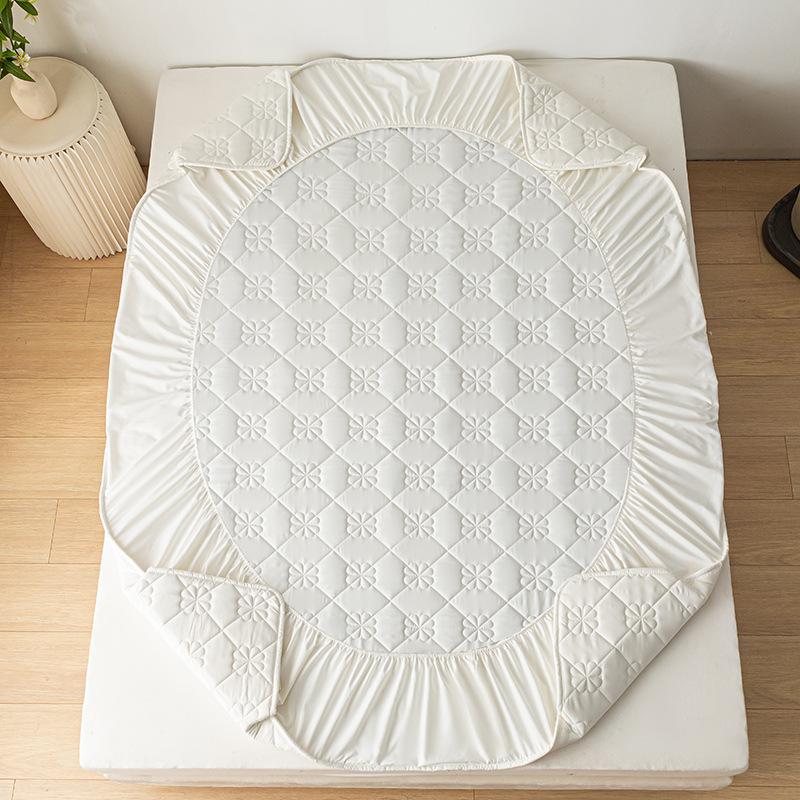 Супер водонепроницаемый стеганый наматрасник, защитный чехол для односпальных двуспальных кроватей размера «queen-size», хлопковая простыня, антибактериальная подкладка