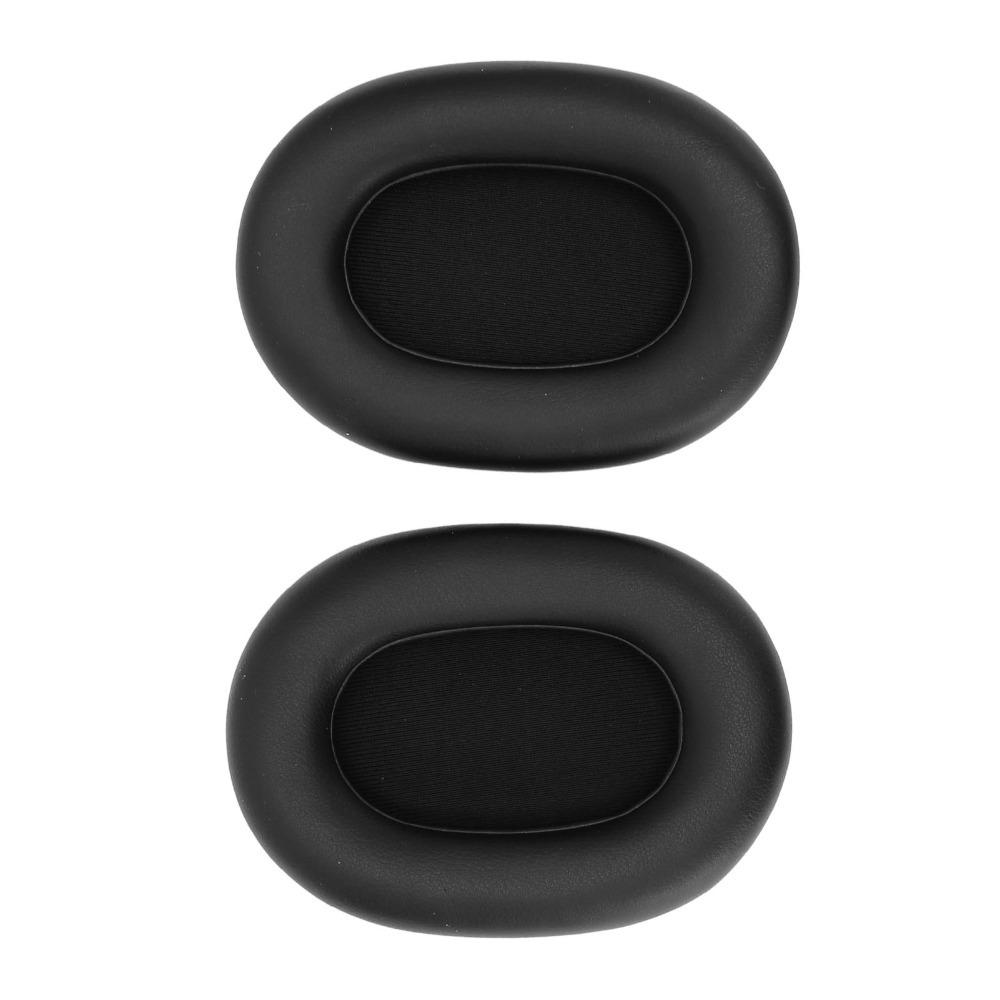 2PCS Black Replacement Ear Pads Leather Ear Covers for Elite 85h Wireless Headset Sound Equipment