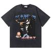 Стирка Винтажные Хип-Хоп Футболки с Графикой Kanye West Мужские Высококачественные Футболки Мужская Мода Хип-Хоп Оверсайз Футболки Уличная Одежда