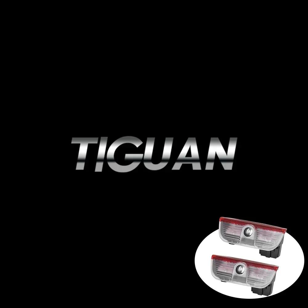 T23-2pcs Car Laser Projector HD Wireless Magnetic Welcome Light For Volkswagen VW Magotan Golf Touran Tiguan Sharan Passat Scirocco