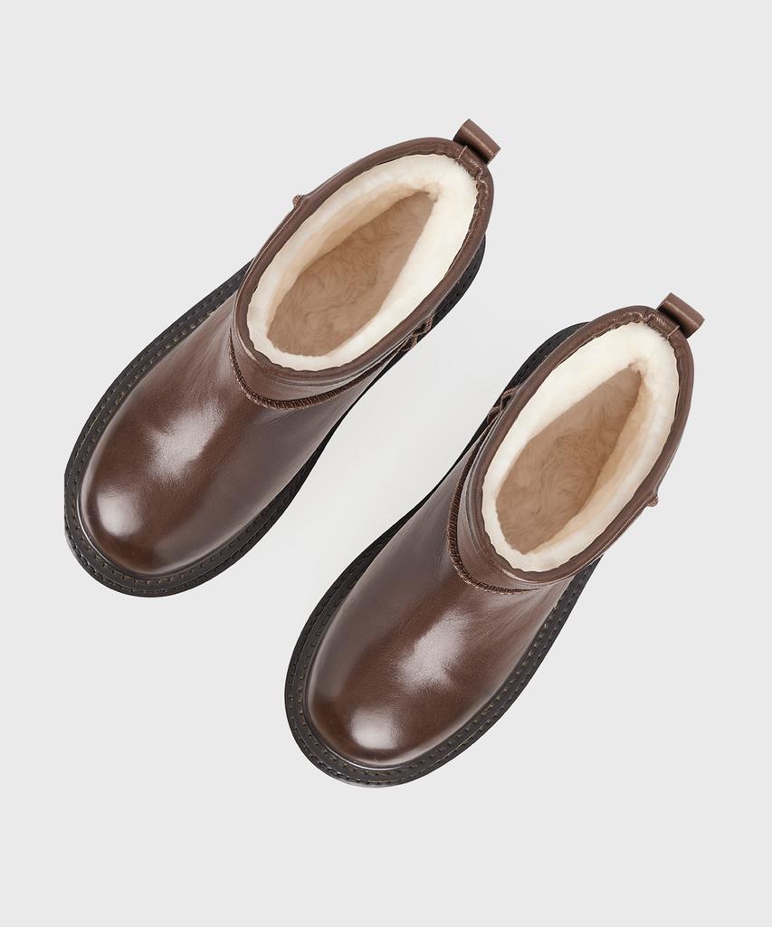 Kissa Sleek Real Sheepskin Ankle Boots A509305 (A Type)