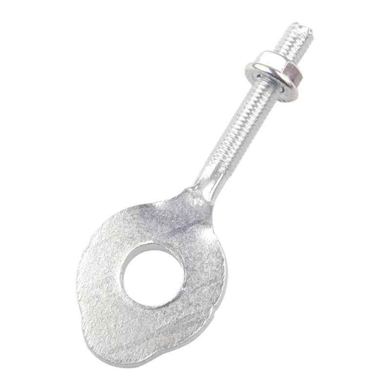 2Pcs Silver Motorcycle Chain Axle Adjuster Tensioner Fit for Kawasaki KLX110 Suzuki DRZ110 2003 2004 2005 330401006