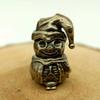Brass Snowman Statue Knife Beads Pendant Flashlight Lanyard Hanging EDC Outdoor Tool DIY Key Chain Bracelet Accessory