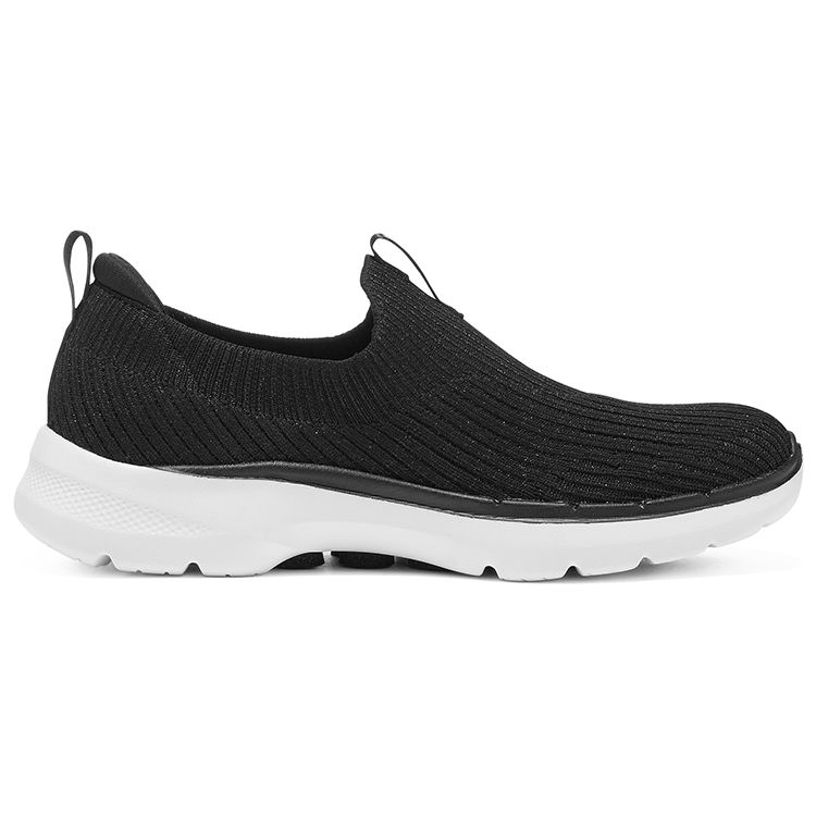 Skechers Go Walk 6 Тканевые Удобные Прочные Низкие Повседневные Кроссовки Женские Черный 124521-BLK