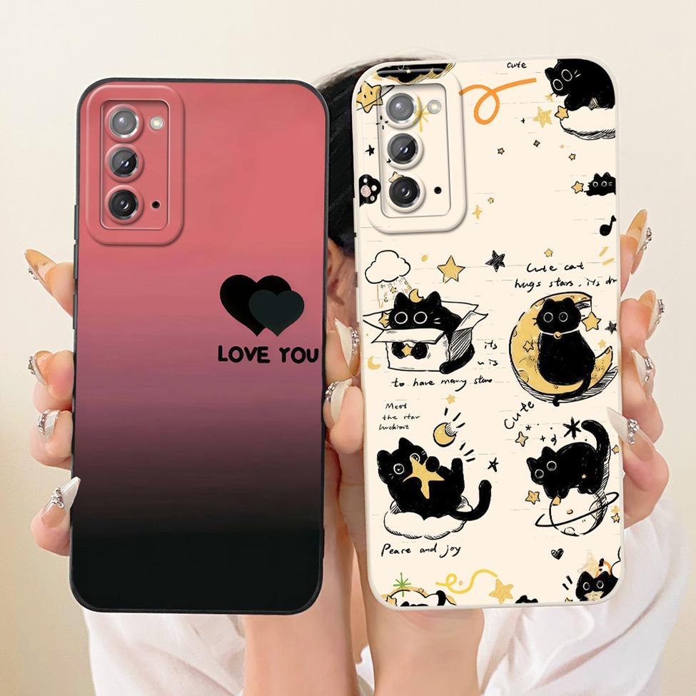 For Samsung Note 20 5G Case Fashion Cartoon Cute Funny Painted Silicone Phone Casing For Samsung Galaxy Note20 5G SM-N981B Cover