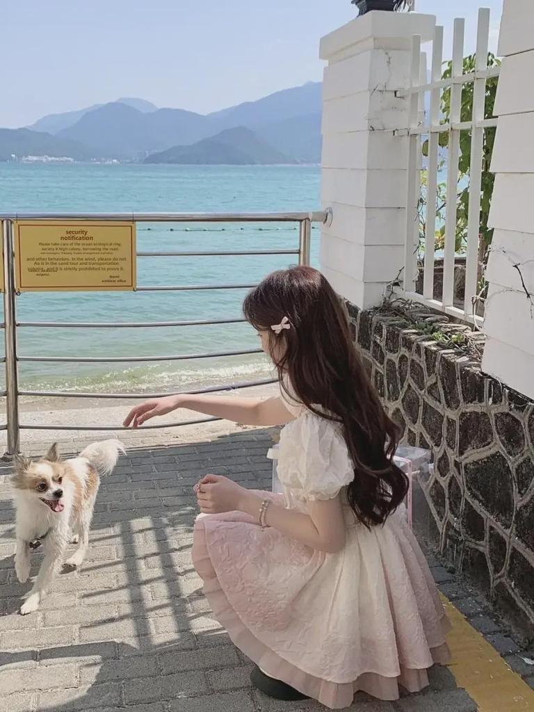 2025 Sweet Gradient Princess Puffy Dress - French Summer Style, Slim Waist