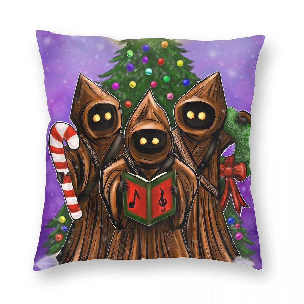 Jawa Holiday Season Pillowcase Polyester Linen Velvet Pattern Zip Decorative Pillow Case Home Cushion Cover