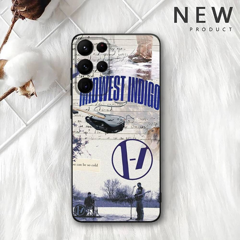 Чехол для телефона Twenty One Pilots Для Samsung S 25,24,23,22,30,21,10,9,Ultra,Plus,Lite,FE,4,5G Черный Мягкий чехол