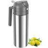 Oil Sprayer and Dispenser 304 Stainless Steel Oil Dispenser Spray Bottle 500ml Refillable Oil Dispenser Bottle for Home Cooking