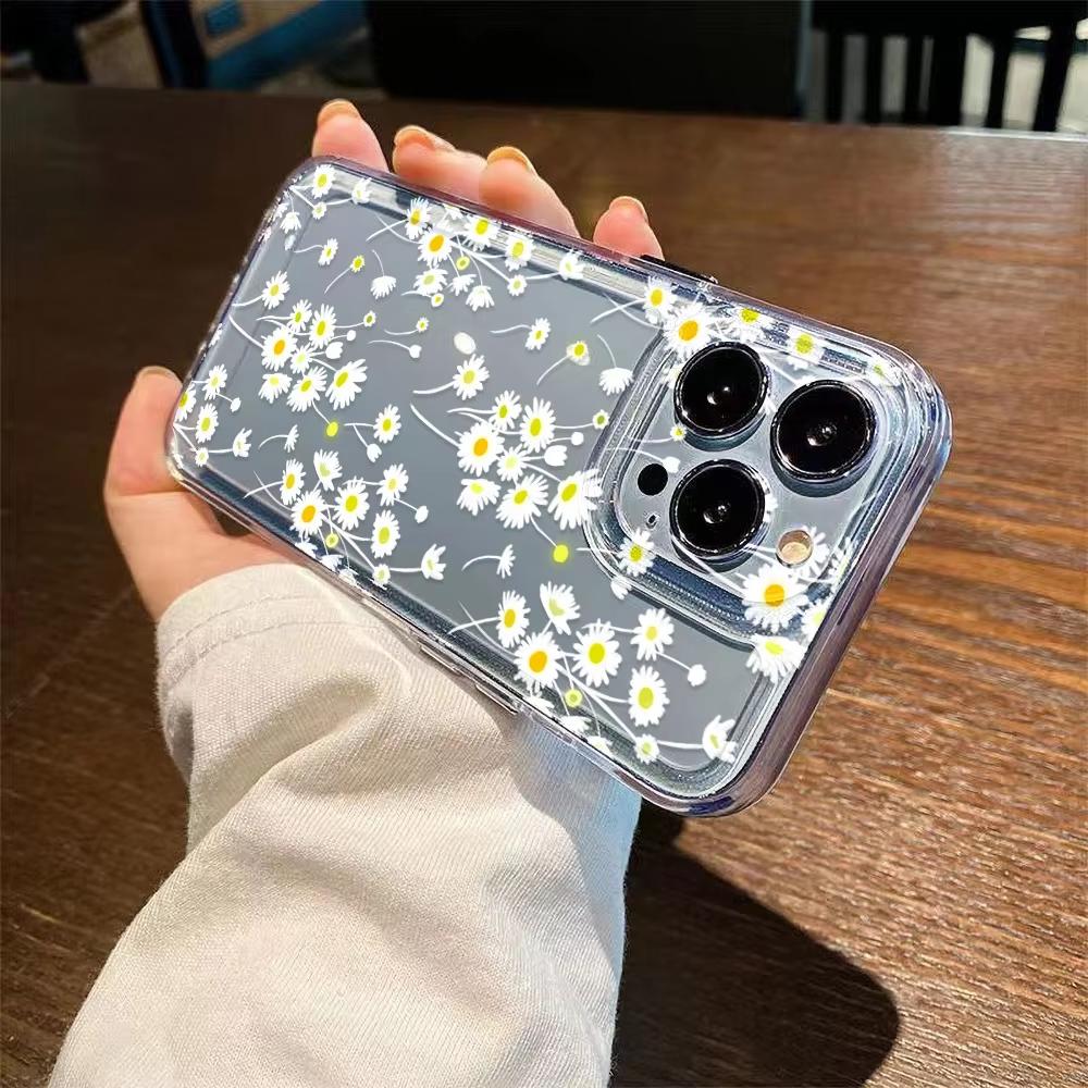 Cute Little Daisy Flowers Clear Phone Case For Xiaomi Mi Poco X6Pro X6 X7 X5 Pro Mi Poco F7 Pro F6 F5 Silicone Cover