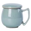 Longquan Celadon, Teacup Ceramic Water Cup Filter with Lid Office Mug Household Brewed Tea Ice Crack LQ