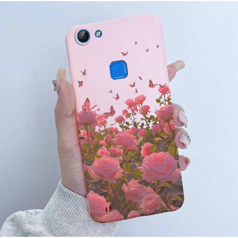 Для Vivo V7 V7+ Plus Y79A Y75 Y73 Y79 1716 1718 Чехол для телефона Милый Астронавт Панда Цветы Конфеты Мягкий Силикон ТПУ Чехол-обложка для телефона