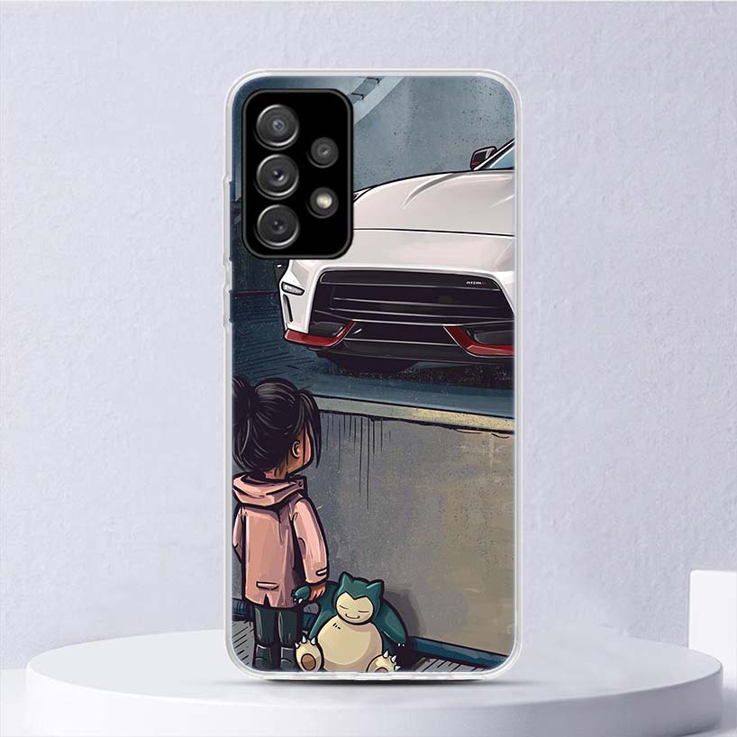 Мягкий чехол Boy See Sports Car Jdm Drift для Samsung Galaxy A52 A53 A32 A22 A12 5G Phone Cover A33 A23 A13 A72 A73 A02S A03S A42 C