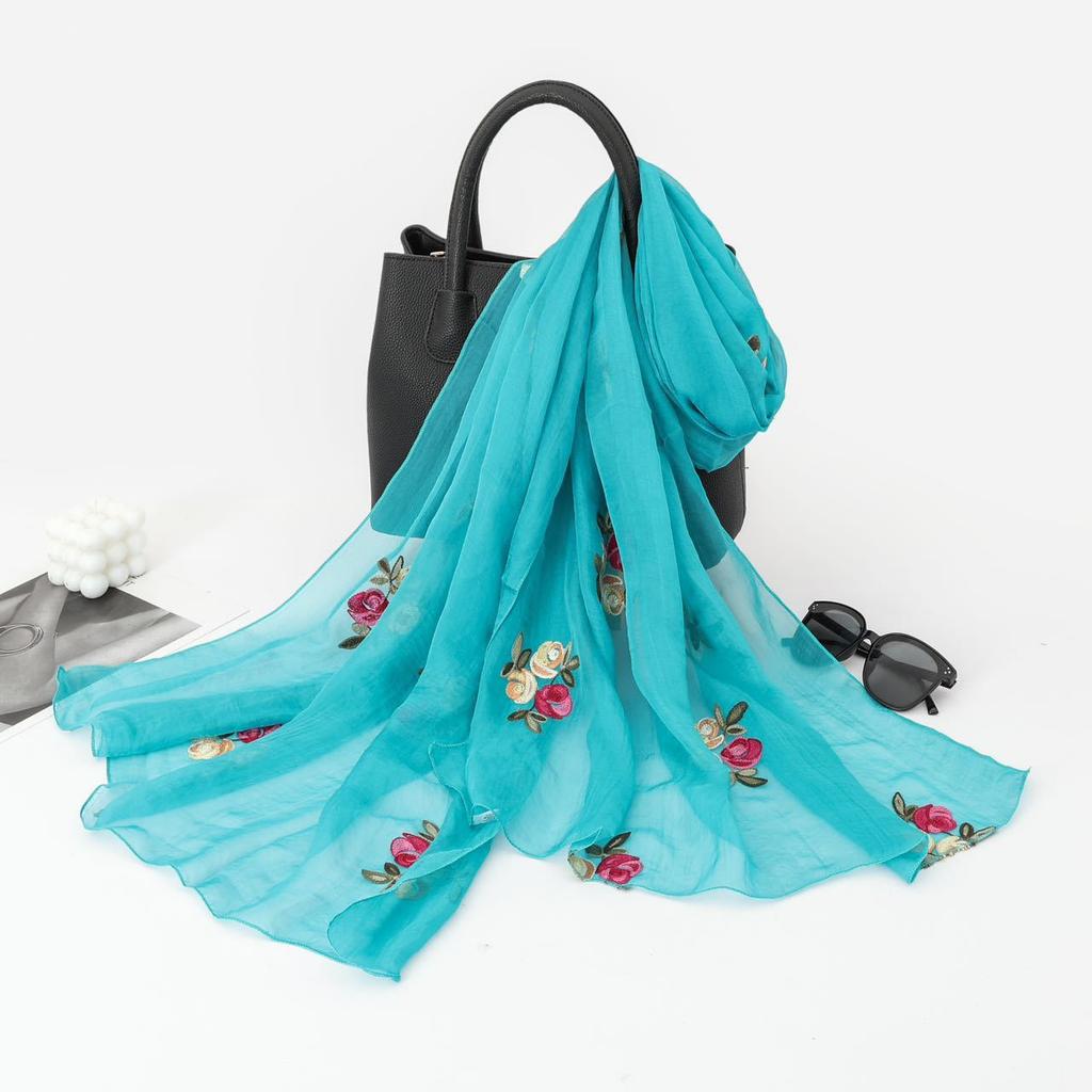 Ethnic Women Scarf For Style Fashion Yunnan Travel Outfit Summer Embroidery Embroidery Exterior