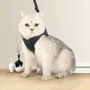 Soft Cat Escape Proof Collar Strap Polyester Cats Traction Belt Cat Chest Strap  Dog