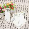 40 PCs/lot Creative Message Card Book Holder Flower Pattern Vintage Word Card Bookmark Gift Tag