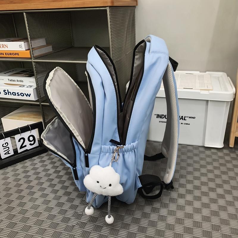 Школьный рюкзак для школьников средней школы, студенческий стиль, мужской рюкзак с буквенным принтом, женский рюкзак большой емкости