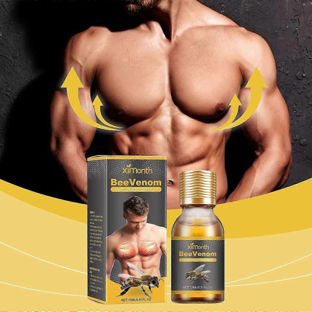 Ximonth Men's Chest Shaping Massage Oil - Firming Oil For Men's Chest, Lifting And Moisturizing For The Whole Body