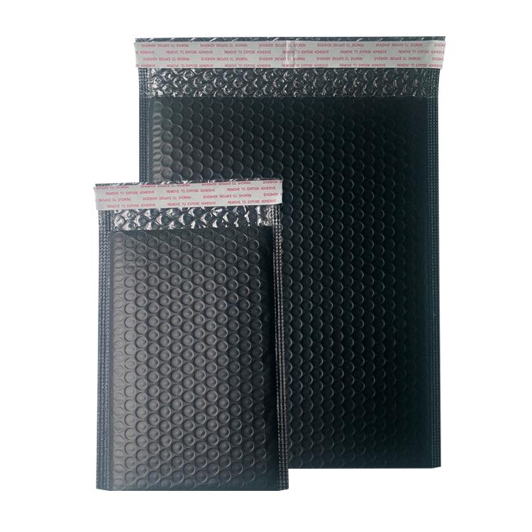Matte Pink Co-Extruded Self-Adhesive Bubble Mailer with Black Foam Interior