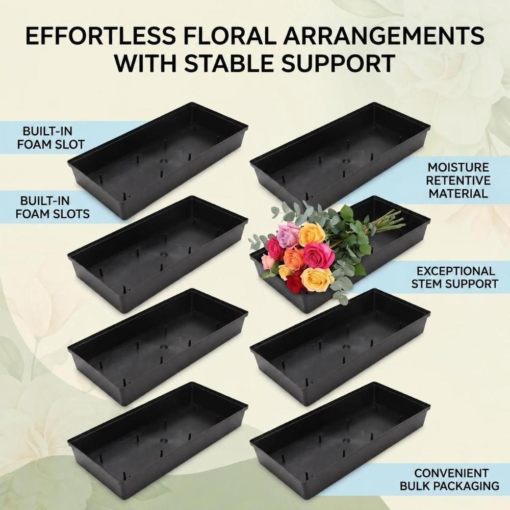 10PCS Rectangular Floral Foam Tray Plastic Centerpiece Holder  Wedding Decoration
