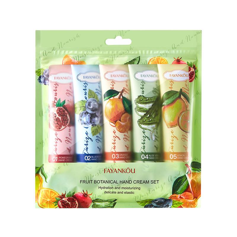 5Pcs Fayankou Collagen Hand Cream Skin Soften Nourish Anti-Drying Deep Moisturizing Skin Care Cracked Repair Products