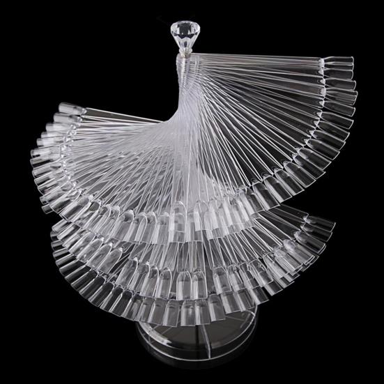 Подставка для гель-лака Поворотная съемная гладкая кромка Многоразовая витрина Лак для ногтей Пластиковый гель-лак для маникюра