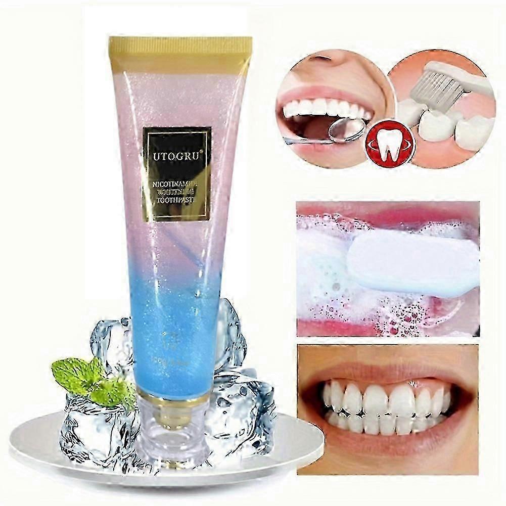 Plaque Removal & Whitening Niacinamide Toothpaste - Fresh Breath, Gum Protection & Stain Removal for Healthy Teeth