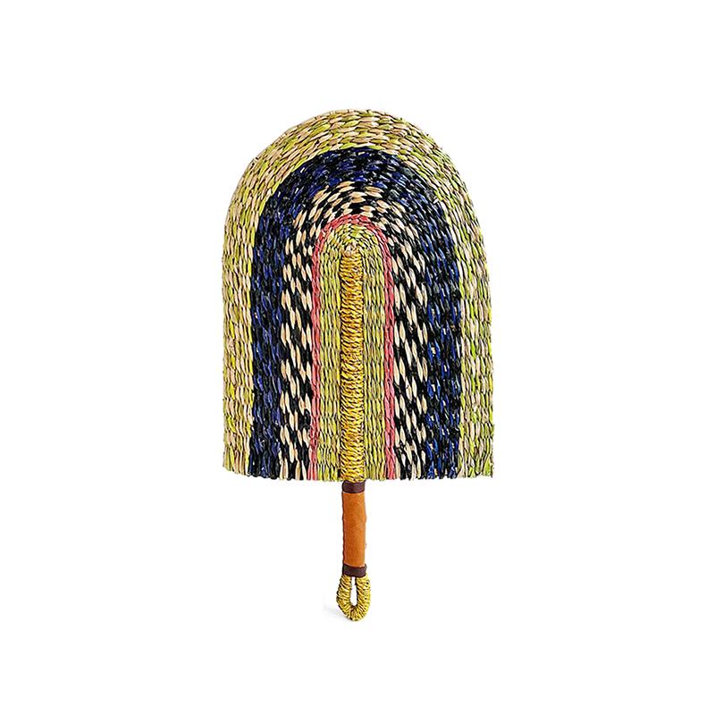 Плетеный соломенный веер, летний охлаждающий веер из травы, веер ручной работы, скандинавские подвесные украшения для спальни, свадебной вечеринки, домашнего декора