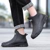 Fashionable Rain Boots For Men New Rainproof And Waterproof Shoes, Short Non-Slip Casual Fishing Rubber Boots, Work Rubber Shoes