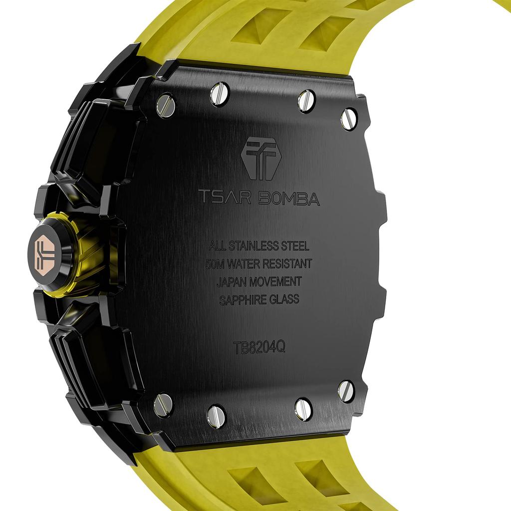 TSAR BOMBA Часы наручные часы 5ATM водонепроницаемые типа Tonneau часы Tokei бизнес нержавеющая сталь спортивные роскошные модные повседневные часы бочкообразная форма