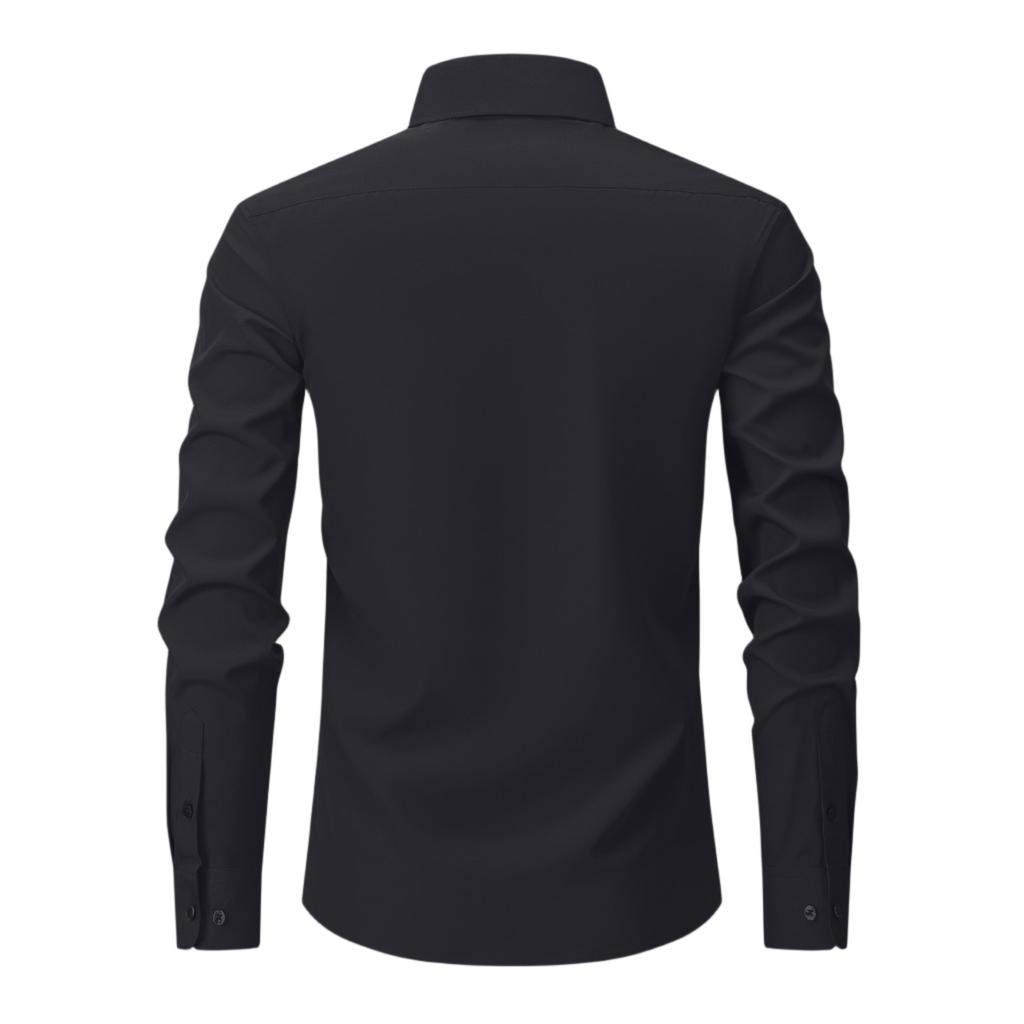 Men's Slim Fit Elastic Shirt, Business Thin Shirt