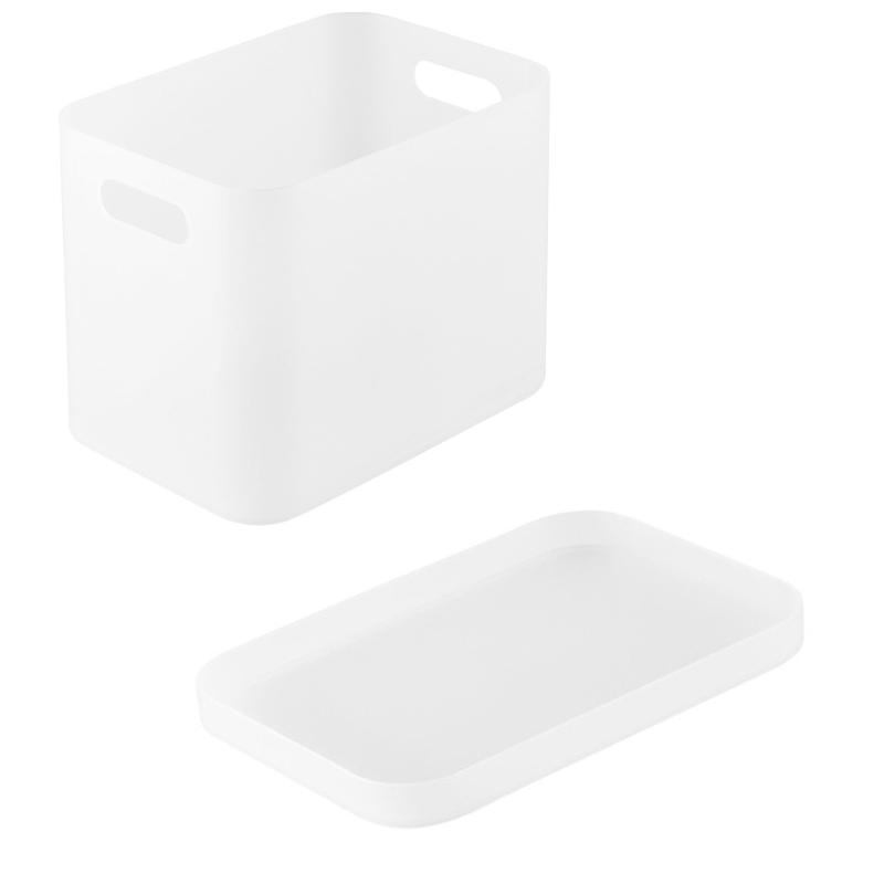 Коробки для хранения косметики, органайзер для ювелирных изделий, матовый прозрачный пластиковый настольный ящик для всякой всячины, классифицированные ящики для хранения