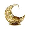 Moon Shaped Holder, Creative Crescents Tealight Holder Candlestick, Metal Moon Art Crafts Table Ornaments