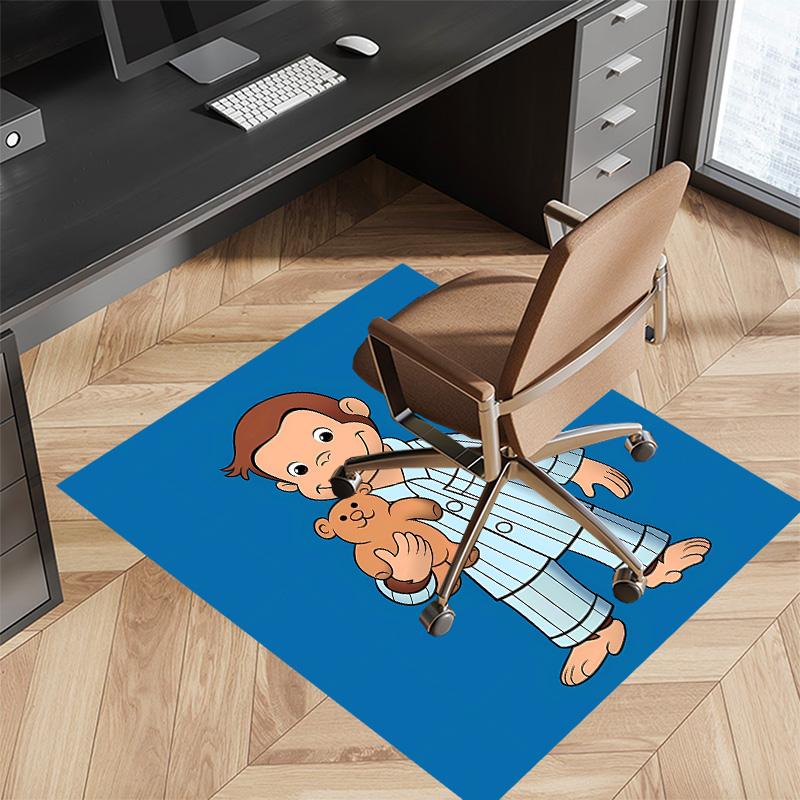 Curious George Printed Absorbent Washable Carpet, Non-Slip Bathroom Mats, Kitchen Rugs, Yoga Mat,Living Room Entrance, Camping Picnic Rugs