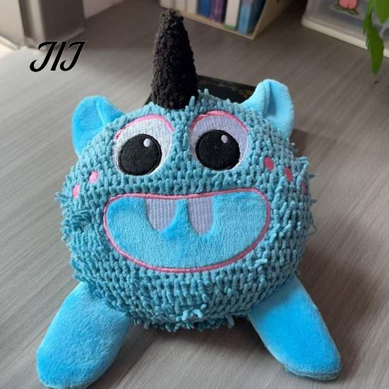 Plush Toys for Small Medium Pets Cute Monsters Squeaky Pet Toy, Dog Molar Interactive Cat Self Play Anxiety Relief Toy Dogs Cats