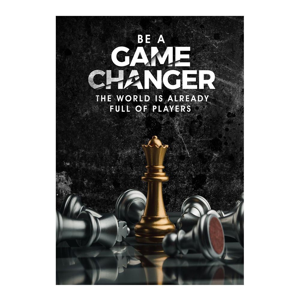 GAME CHANGER Golden King Canvas Printed Mural Posters Chess Is Last Standing In the Chess Board Concept Successful Wall Art Pictures Modern Home Decor