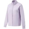 Li Ning Sports Lifestyle Series Однотонная толстовка с воротником-стойкой на молнии и длинными рукавами для женщин, цвет шелковисто-фиолетовый, AWDTA54-3