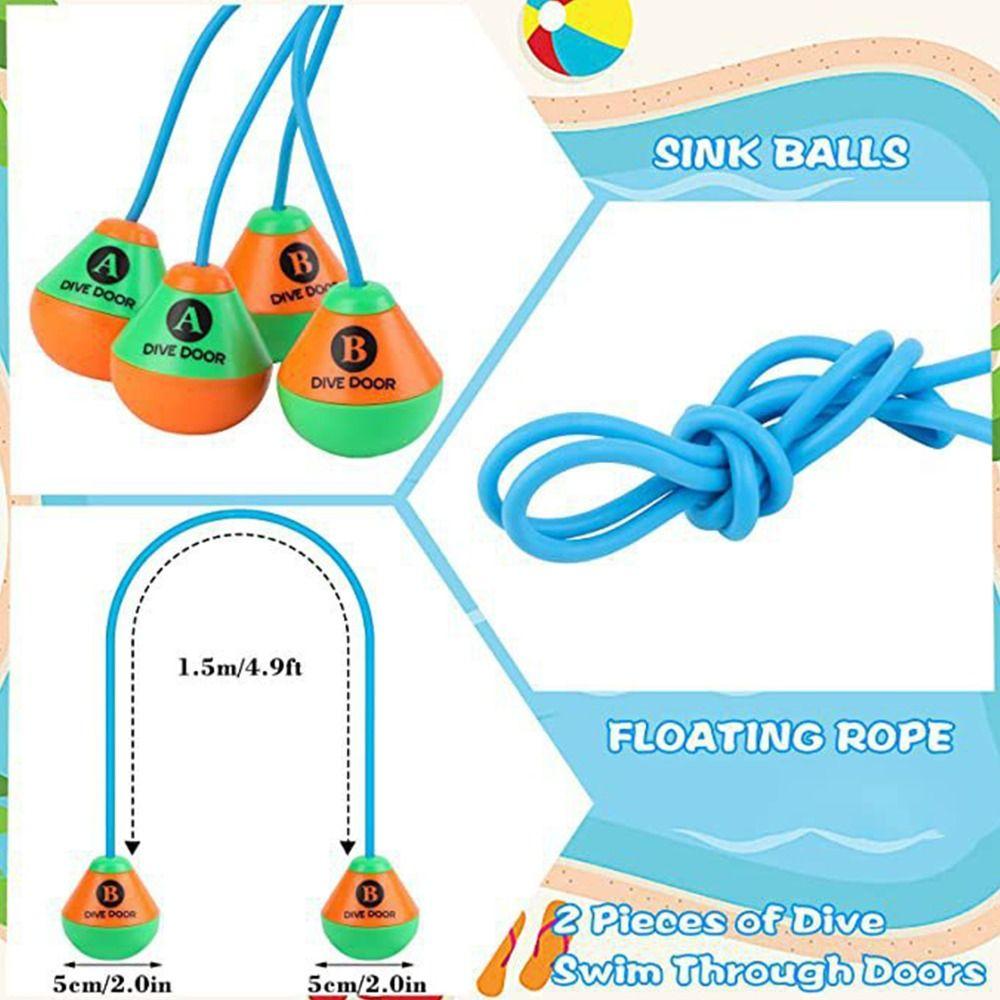 80CM Swimming Pool Ring Reusable Diving Ring Swim Ring Water Play Toys Water Sport Toys