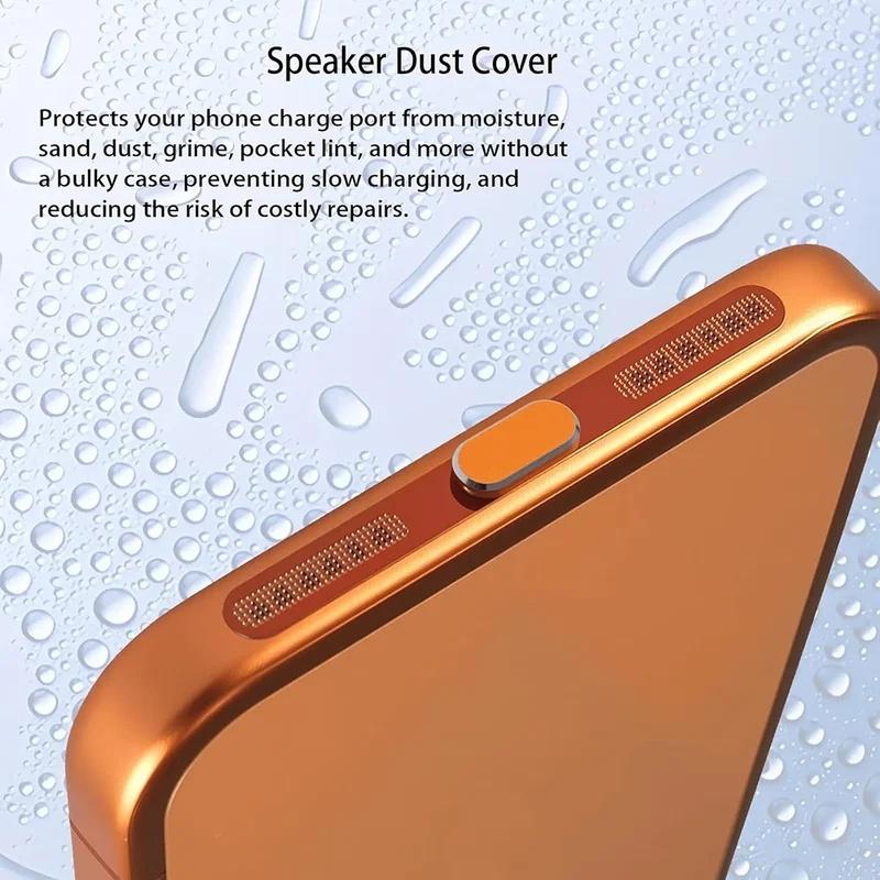 1-6PCS Metal Dust Plugs USB Type C Charging Port Protectors for IPhone 17 ProMax 16 15Plus Anti-dust Cover Type-c Protective Cap