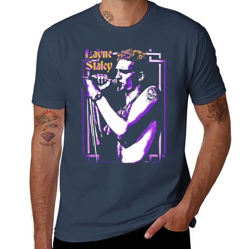 Layne Staley TShirt Urban Style Casual Short Sleeve Top