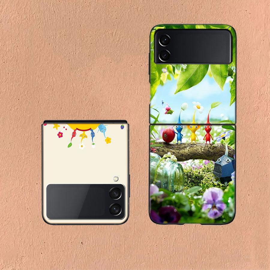 Чехол для игры Pikmin 4 для Samsung Z Flip7 6 Galaxy Case Ударопрочный Z Flip5 Z Flip3 4 5G Жесткий чехол Телефон TPU PC Жесткий Funda