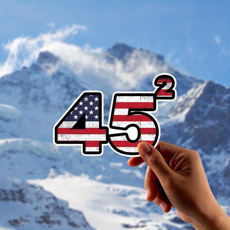 Наклейки на автомобиль в поддержку 45-го президента Трампа Самоклеящиеся виниловые наклейки Украшение на окно, бампер Автоаксессуары с американским флагом